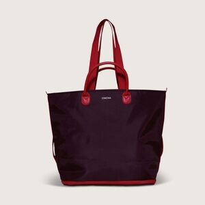 NWOT Cincha Merlot Color Expandable Tote